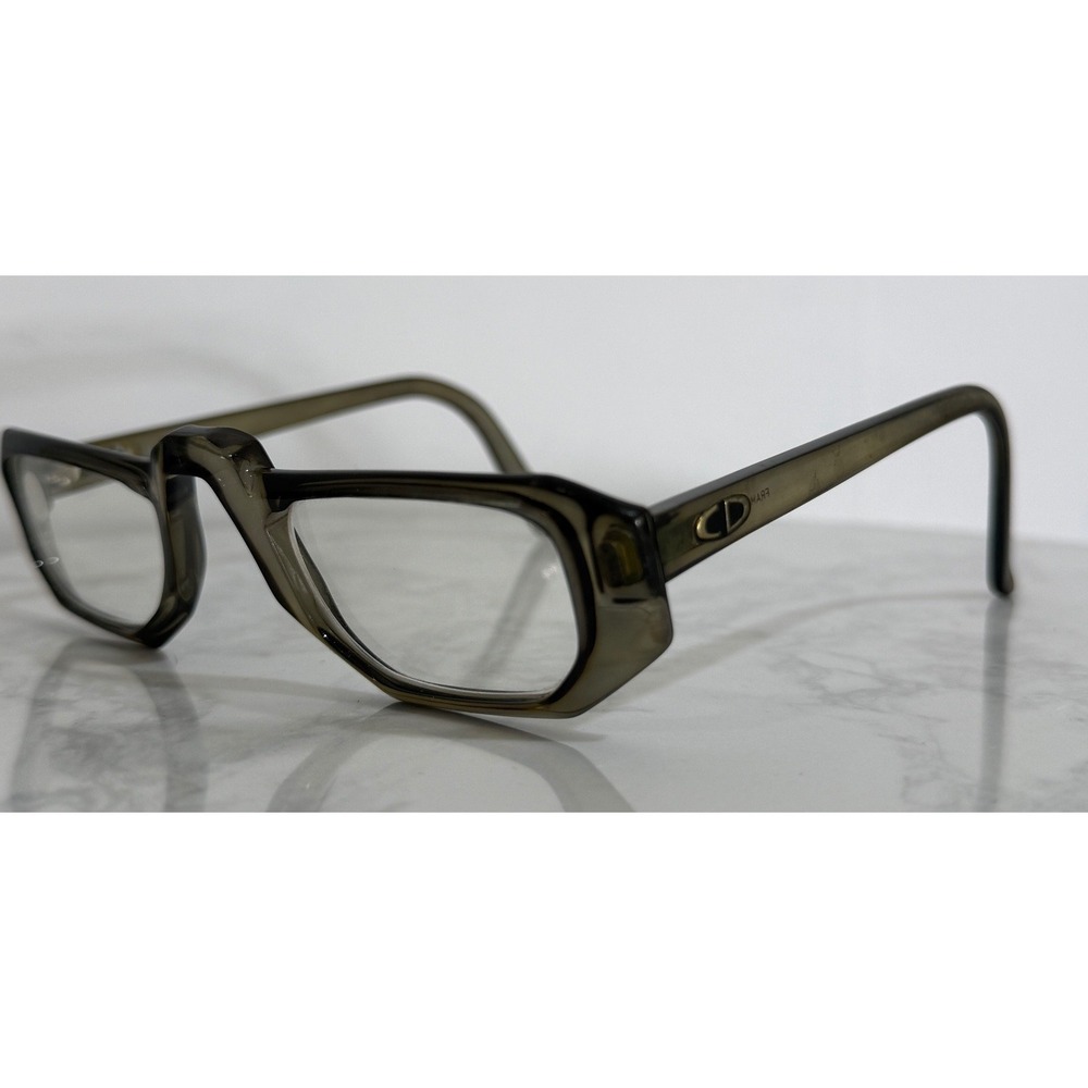 Christian Dior Optyl Eyeglass Frames Olive Green Geometric 2008 Austria